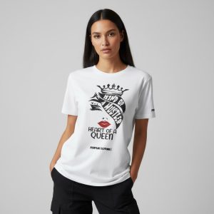 Frontline Clothing White T-Shirt – Mind of a Hustler Heart of a Queen