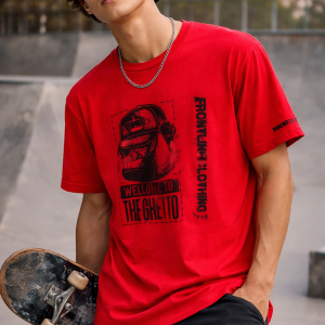 Frontline Clothing T-Shirt – Welcome to the Ghetto Print
