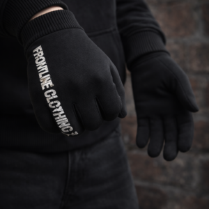 Frontline Clothing Streetwear Gloves – Black Tactical Winter Gloves